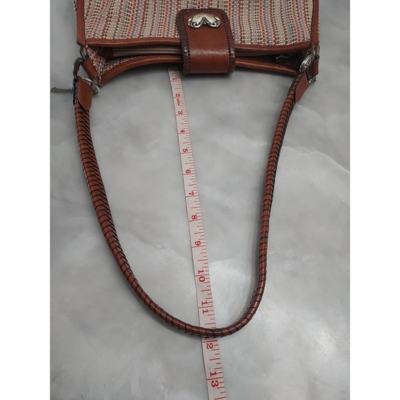 Fossil Woven Fall Brown/Multi Color Small Bag - Picture 8 of 11